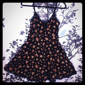 Bustier style floral dress